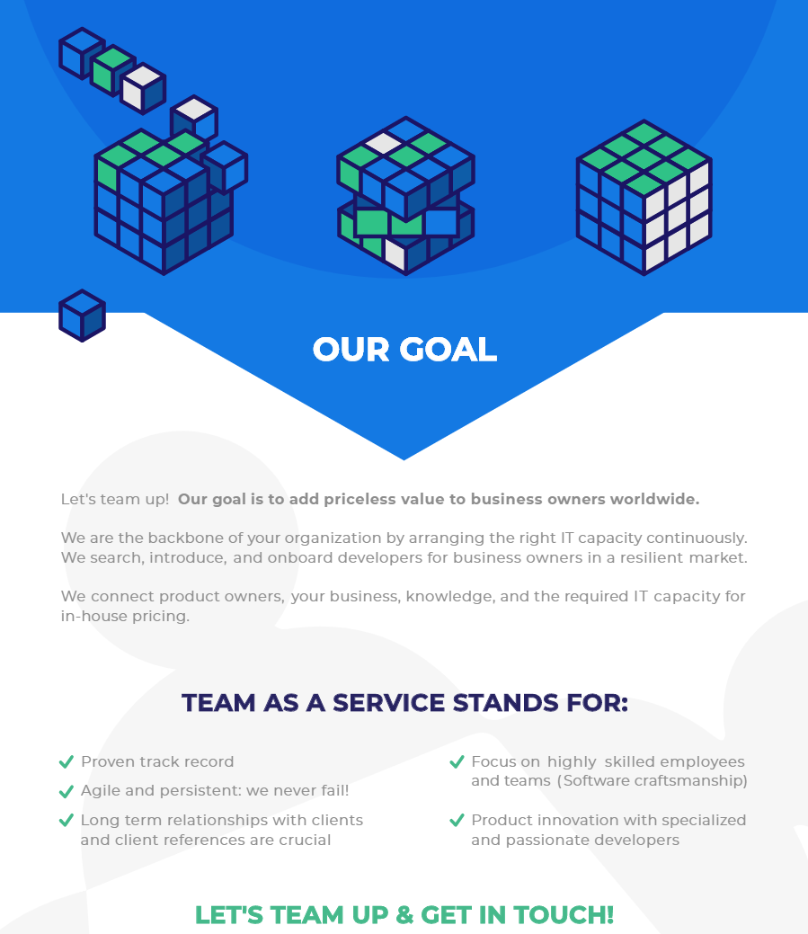 Team As A service Infographic